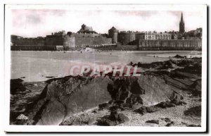 Postcard Old Saint Malo View from the Fort National