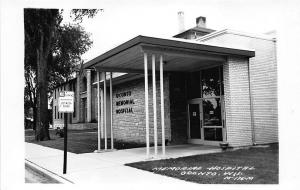 Oconto WI Memorial Hospital No Parking Sign RPPC Real Photo Postcard