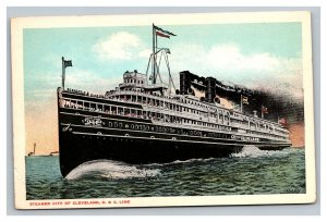 Vintage 1920's Postcard Steamer City of Cleveland D&C Navigation Company