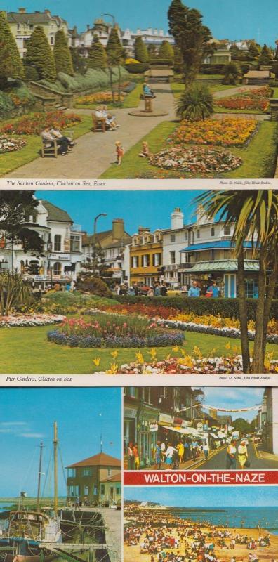 Clacton On Sea Toffee Apples Sunken Gardens Truman Pub 1970s Postcard s