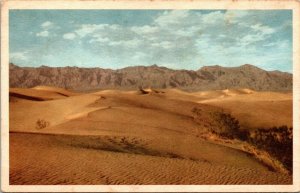 Vtg Death Valley National Monument Sand Dunes California CA Postcard