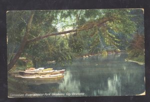 OKLAHOMA CITY OKLAHOMA COLORADO RIVER WHEELER PARK VINTAGE POSTCARD