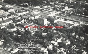 KS, Abilene, Kansas, RPPC, Air View of Boyhood Home of General Eisenhower