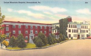 SHENANDOAH, PA Pennsylvania   LOCUST MOUNTAIN HOSPITAL   c1940's Linen Postcard