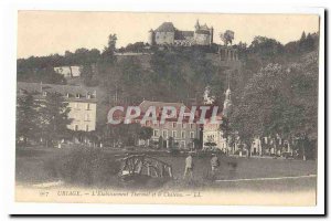 Uriage Old Postcard L & # 39etablissement spa and castle