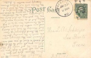 Post Office Marshall Missouri 1914 postcard