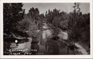 Crescent Park Moose Jaw Saskatchewan SK Sask c1959 RPPC Real Photo Postcard D45