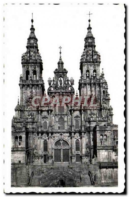 Modern Postcard Santiago De Compostela La Catedral del Facharla Obradeiro