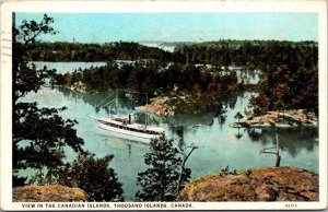 Canada Thousand Islands View In The Canadian Islands 1926 Curteich