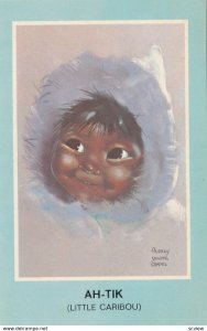 Indian Child , Ah-Tik , Little Caribou ; Artist Audrey Young Oppel , 50-60s