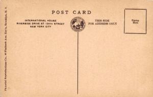 NEW YORK NY INTERNATIONAL HOUSE GREAT HALL RIVERSIDE & 124th STREET POSTCARD