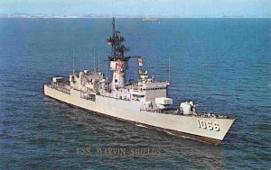 USS Marvin Shields FF-1066 Frigate US Navy Ship  postcard