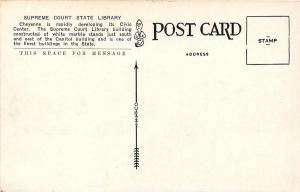 Cheyenne Wyoming~Supreme Court State Library~White Marble Bldg~Front View~1920s