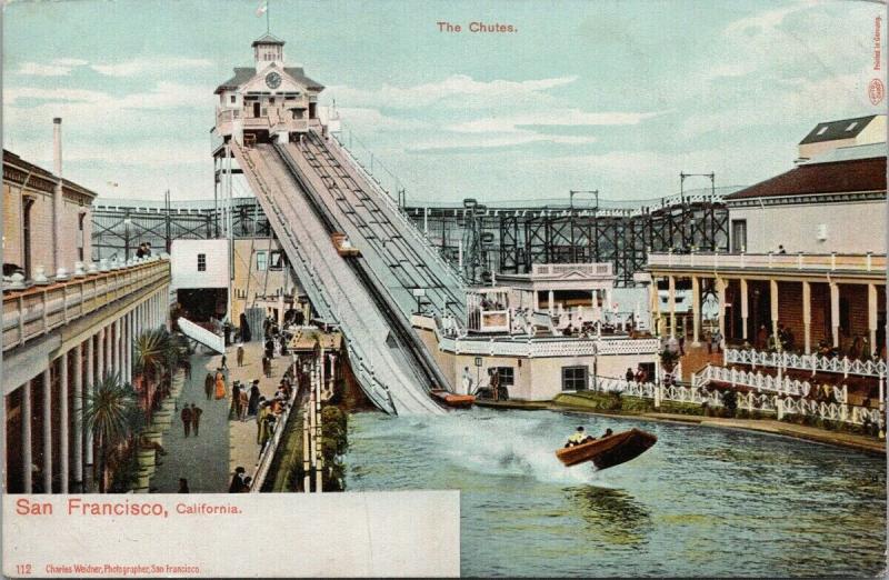 The Chutes San Francisco CA California UNUSED Postcard E51