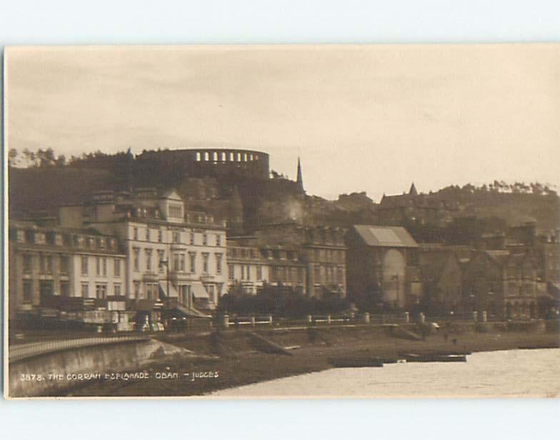 old rppc CORRAN ESPLANADE Oban - Argyll And Bute - Scotland UK HM1741