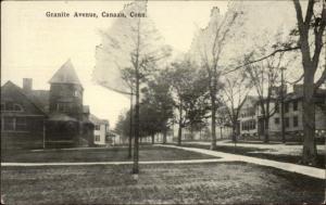 Canaan CT Granite Ave c1910 Postcard