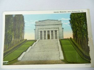 Kentucky Lincoln Memorial Hall on Farm Near Hodgenville Vintage Postcard