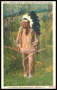 A Primitive Hunter, on Cherokee Indian Reservation, Cherokee, NC