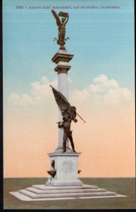 California SAN FRANCISCO Native Sons' Monument Pub. Edward H Mitchell - DB