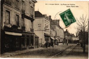 CPA SELLES-sur-CHER - La Place de l'Église (208958)