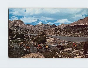 Postcard Fishing Party At Lower Cook Lake, Wyoming