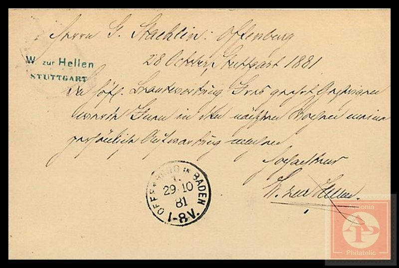 Kingdom of Württemberg Postcard