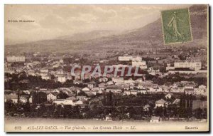 Old Postcard Aix les Bains General View Large hotels