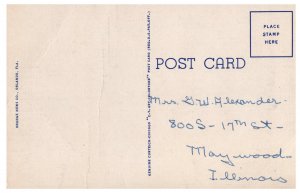 Eola Plaza Orlando Florida Vintage Linen Postcard City Beautiful