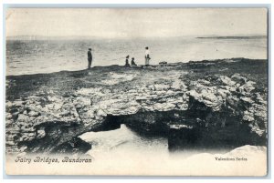 1911 Fairy Bridges Bundoran Donegal Ireland Valentines Series Postcard