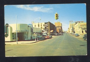 BILLINGS MONTANA DOWNTOWN GREYHOUND BUS DEPOT ODL CARS VINTAGE POSTCARD