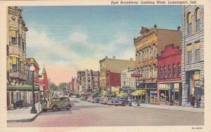 Indiana Logansport East Broadway Looking West