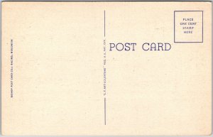 Waukegan Illinois, The Sumac Trail, Pathway, Roosevelt Park, Vintage Postcard