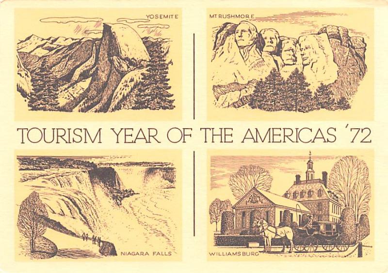 Tourism Year of the Americans 72 - Niagara Falls, Williamsburg