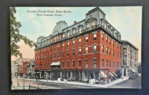 Mint Vintage Crocker House Hotel State Street New London Connecticut Postcard 