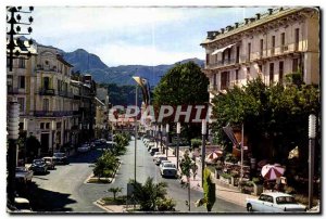 Old Postcard Aix Les Bains Avenue des Thermes and Gare