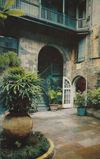 Louisiana New Orleans Brulator Courtyard 520 Royal Street 1963