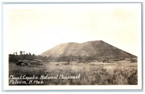 View Of Mount Capulin National Monument Folsom New Mexico NM RPPC Photo Postcard
