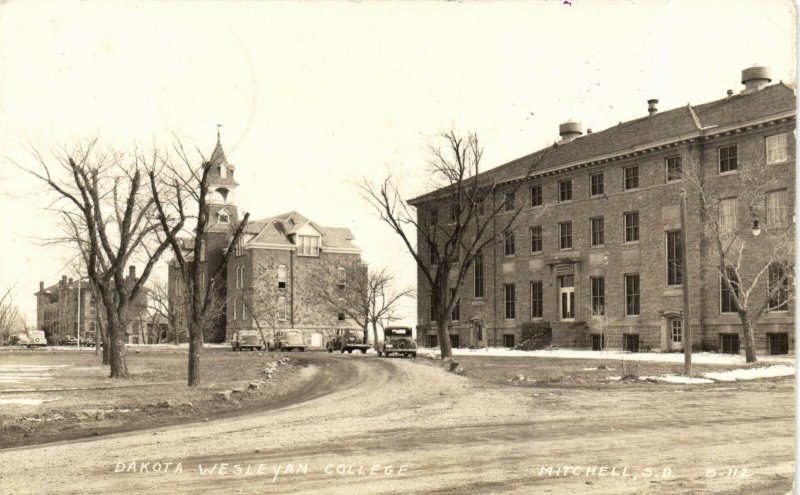 PC CPA U.S., S.D. MITCHELL, WESLEYAN COLLEGE, REAL PHOTO POSTCARD (b4478)