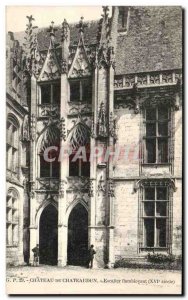 Old Postcard Chateau De Chateaudun Staircase flambloyant