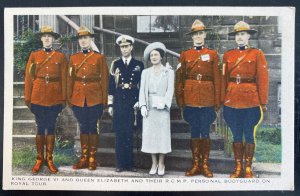 Mint Canada Picture Postcard King George VI & Personal Bodyguard On Royal Tour