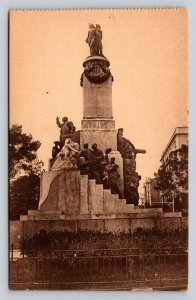 Monument to Castelar MADRID Spain Vintage Postcard 0539