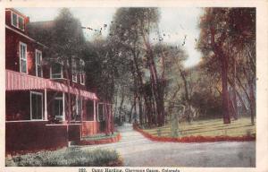 Cheyenne Canon Colorado Camp Harding Street View Antique Postcard K36845