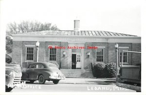 MS, Leland, Mississippi, RPPC, Post Office Building, Entrance View, Photo