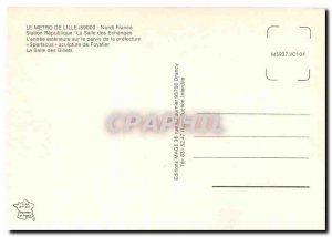 Modern Postcard The metro station of Lille republic