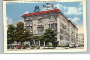 BOSTON MA Hotel Princeton Old Postcard