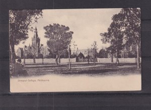 VICTORIA, MELBOURNE, ORMOND COLLEGE, 1905 ppc. CARISBROOK 100 duplex to Perth.