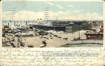 Piers New York White Star Line, Ship Postcard Postcards  Piers New York
