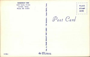 Laredo Texas TX Hotel Vintage Postcard