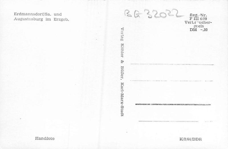 BG32022 erdmannsdorf sa  augustusburg im erzgeg   germany  CPSM 14x9cm