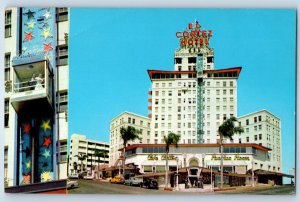 1960 San Diego California Postcard El Cortez Hotel Hydroelectric-Ram Glass Road